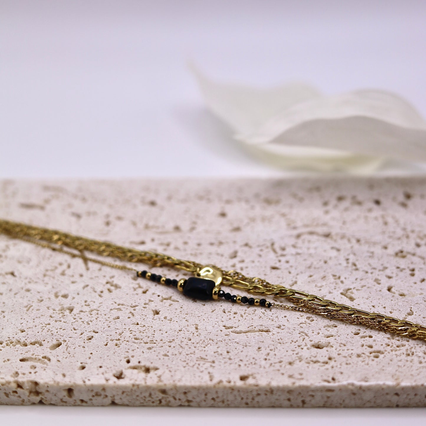 Bracelet Noir Or Gosia