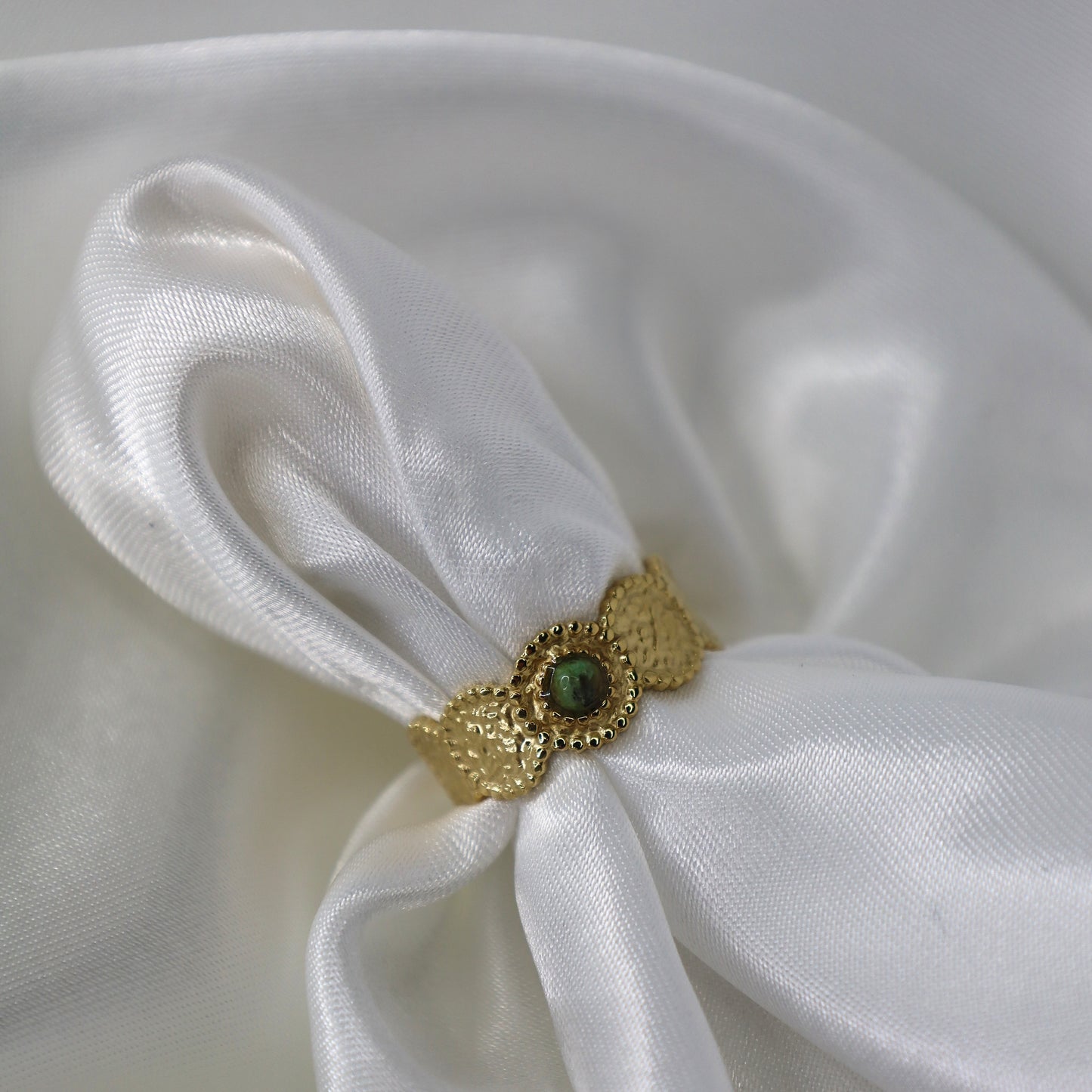 Bague Verte Or Jenna