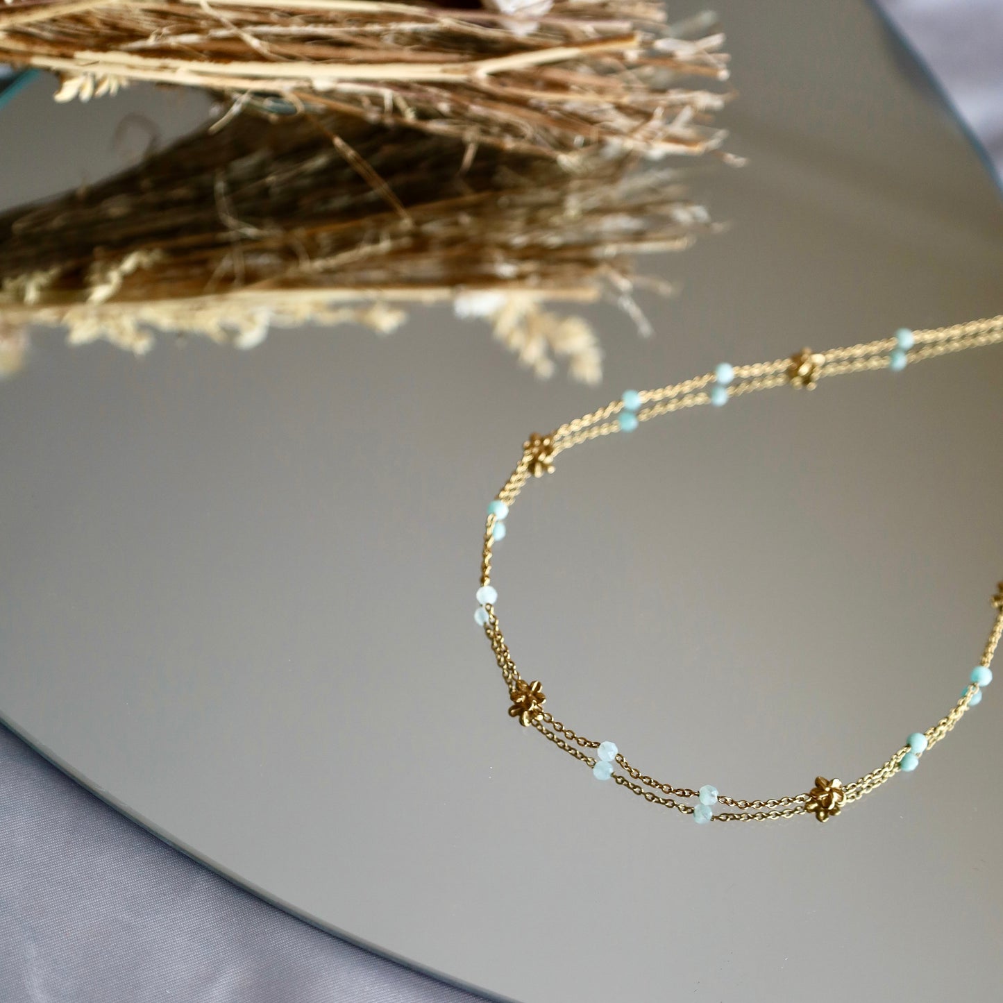 Collier Vert Or Zaya